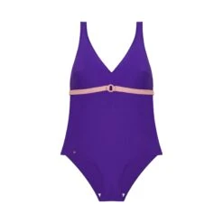 Maillot Une Pièce Sans Armatures Violet MADDELANA
