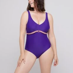 Maillot Une Pièce Sans Armatures Violet MADDELANA -Bestform Soldes 2026 BS74416 082 WEB 11